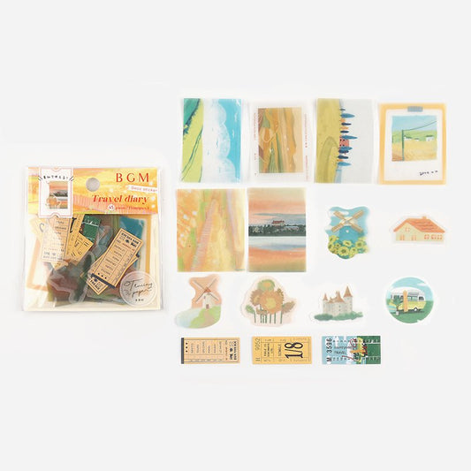 BGM Travel Diary / Countryside Tracing Paper Seal