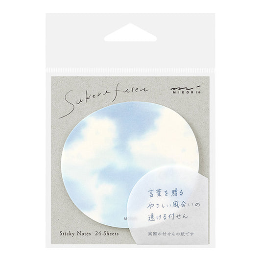 Midori Sticky Notes Transparency Sky Light Blue