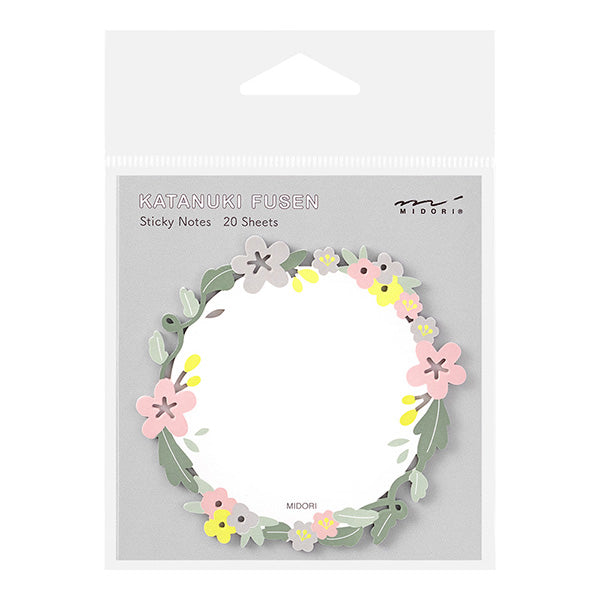 Midori Sticky Notes Die-Cutting Wreath