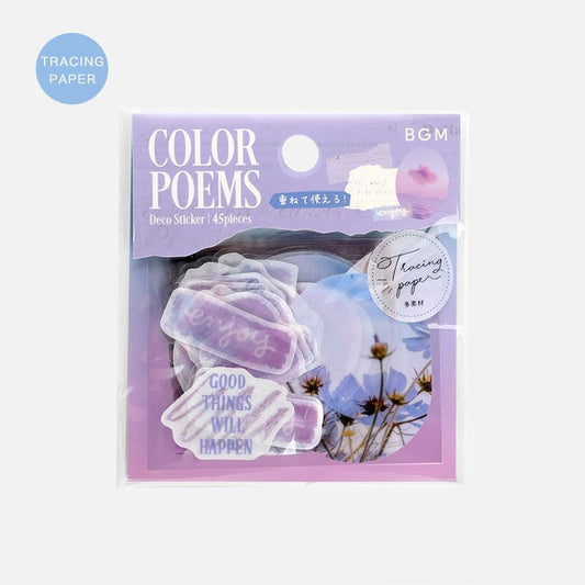 BGM Tracing Paper Seal: Color Poetry - Purple