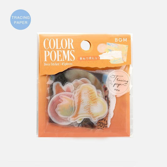 BGM Tracing Paper Seal: Color Poetry - Yellow