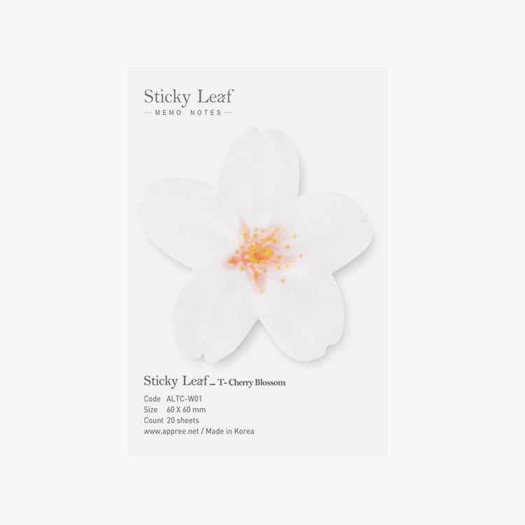 Appree Sticky Leaf Tracing Cherry Blossom White S