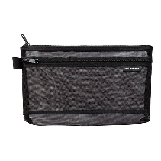 Midori Mesh Pen Pouch Black A