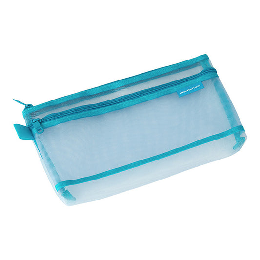 Midori CL Mesh Pen Pouch Blue A