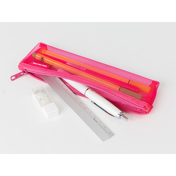 Midori CL Mesh Mini Pen Pouch Pink