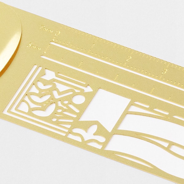 Midori Clip Ruler Decorative Pattern