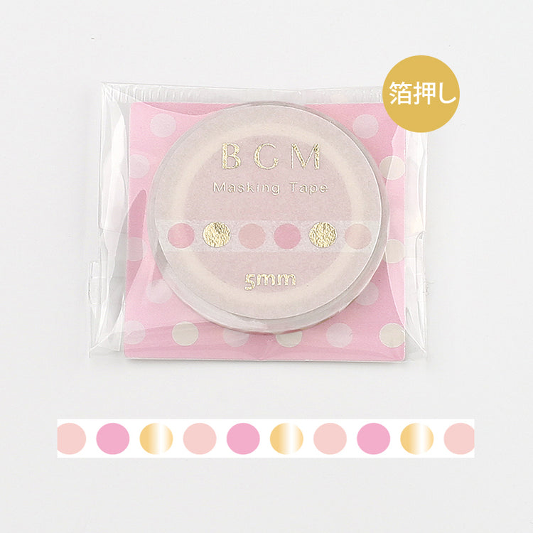 BGM Pink And Polka Dots Washi Tape