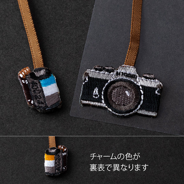 Midori Lesezeichen Aufkleber Stickerei Kamera