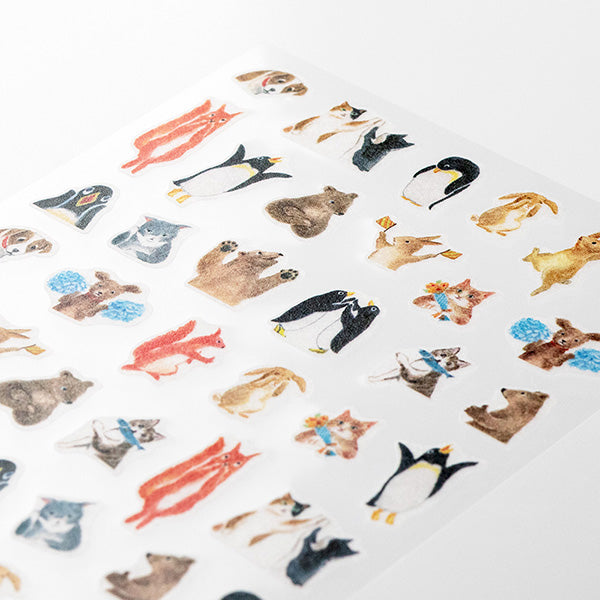 Midori Sticker Daily Zeichnet tierische Gefühle auf