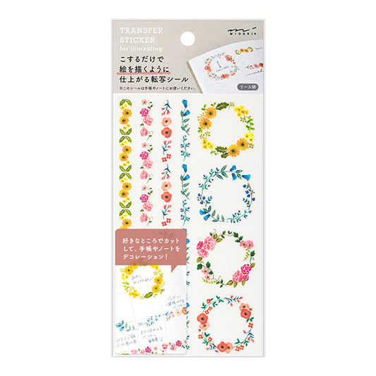 Midori Transfer Sticker 2586  Wreaths