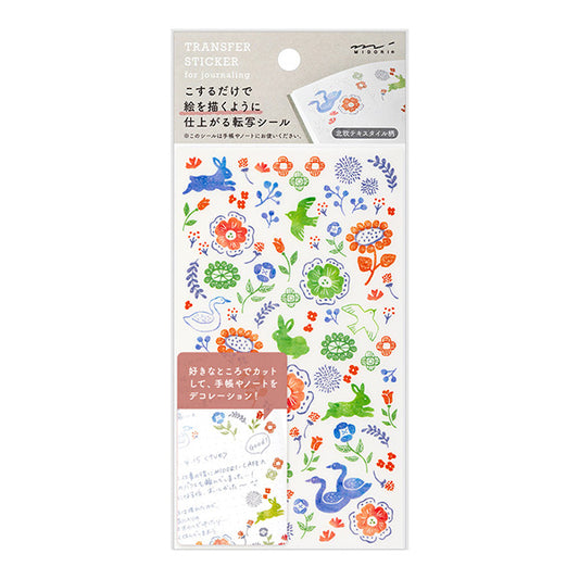 Midori Transfer Sticker 2589  Scandinavian Textile Patterns