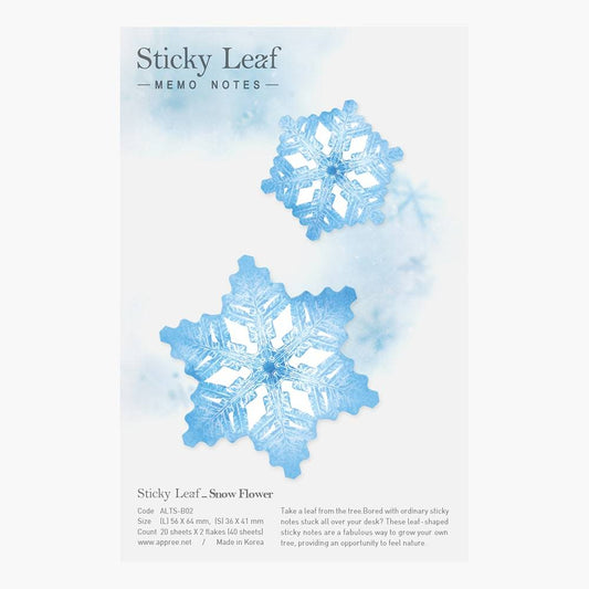 Appree Sticky Leaf Tracing Snow Flower Blue M