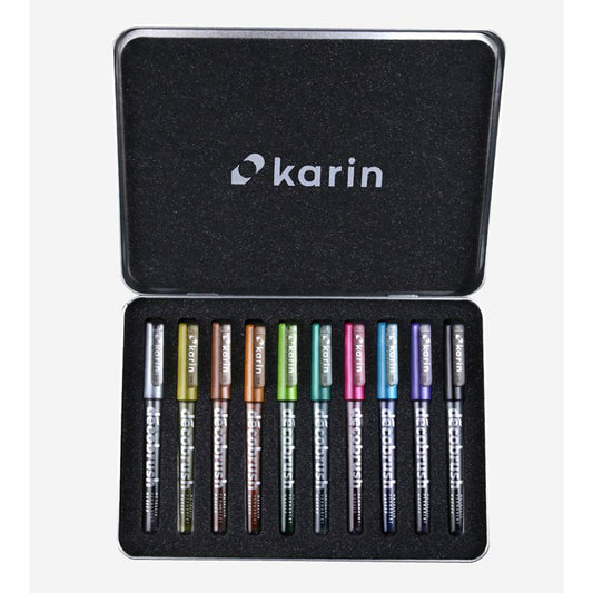 Karin DécoBrush Metallic Set mit 10 Pinselstiften