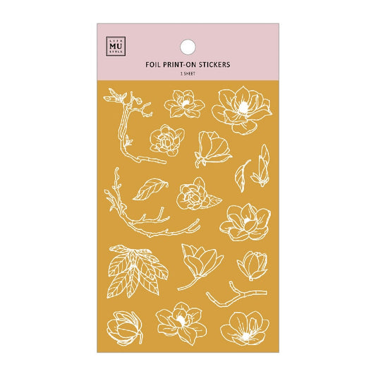MU Craft Foil Print-On Sticker Botanical 004