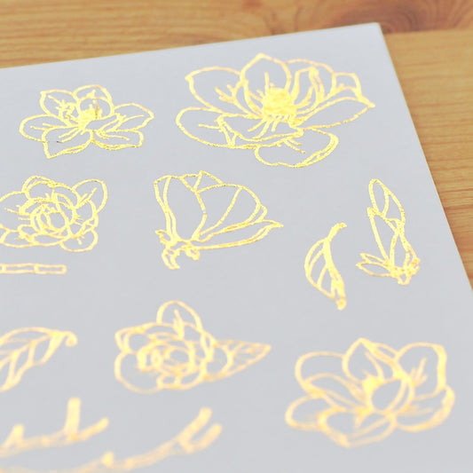 MU Craft Foil Print-On Sticker Botanical 004