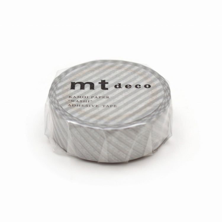 MT Deco Washi Tape Stripe Silver