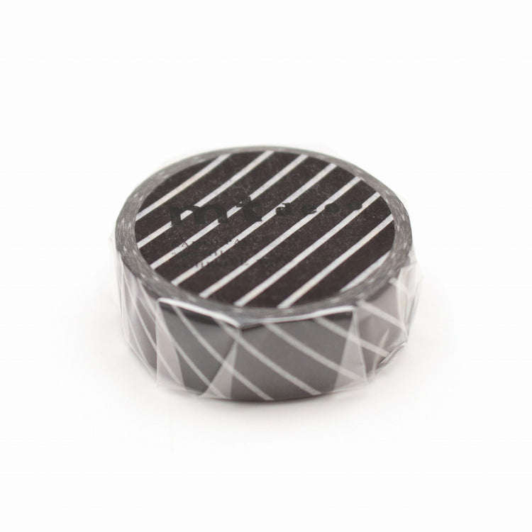 MT Deco Washi Tape Streifen Schwarz