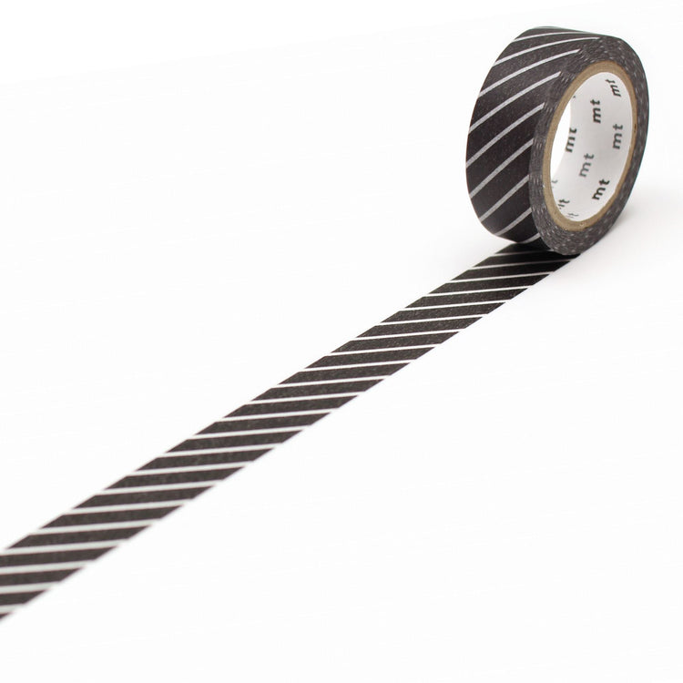 MT Deco Washi Tape Streifen Schwarz
