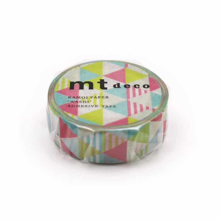 MT Deco Washi Tape Shimasankaku Pink