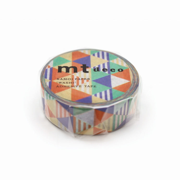 MT Deko Washi Tape Shimasankaku Blau