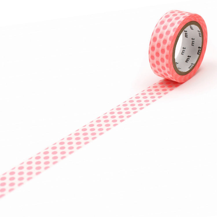 MT Deco Washi Tape Dot Shocking Red