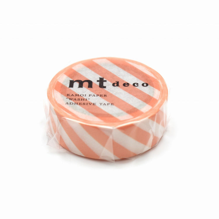 MT Deco Washi Tape Stripe Lachsrosa