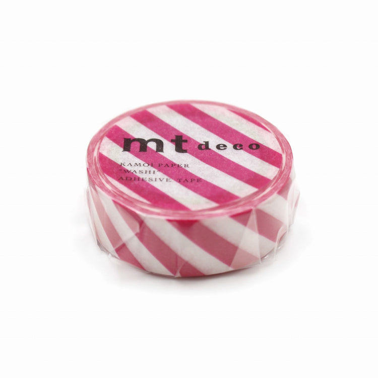 MT Deco Washi Tape Stripe Magenta
