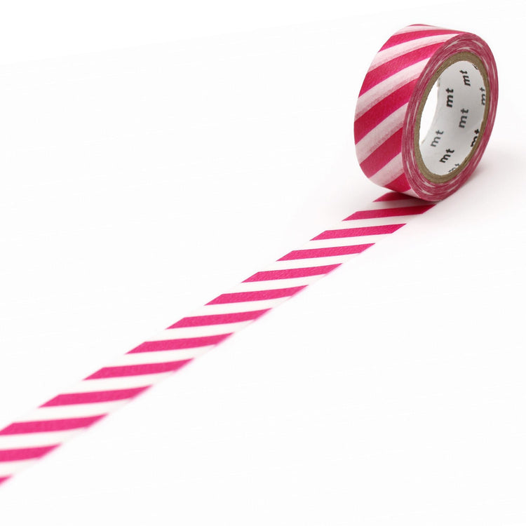 MT Deco Washi Tape Stripe Magenta