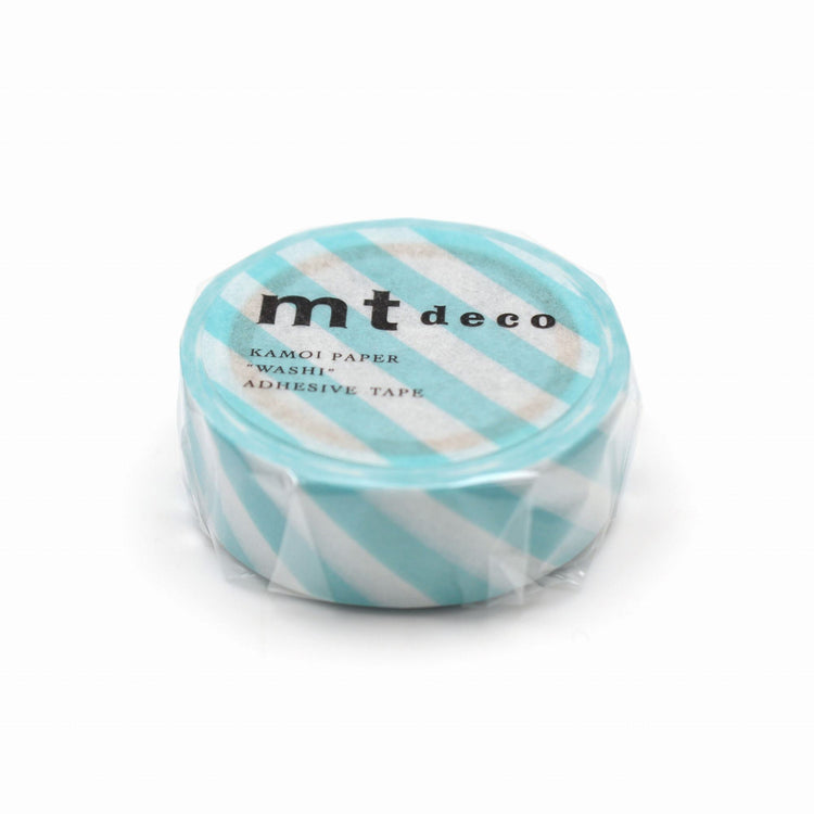 MT Deco Washi Tape Streifen Mintblau
