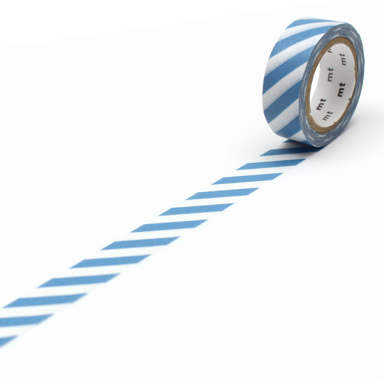 MT Deco Washi Tape Stripe Greyish Sky