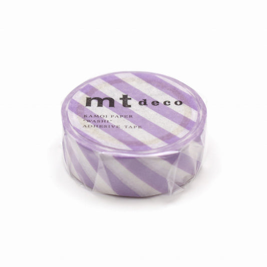MT Deco Washi Tape Stripe Lilac 2