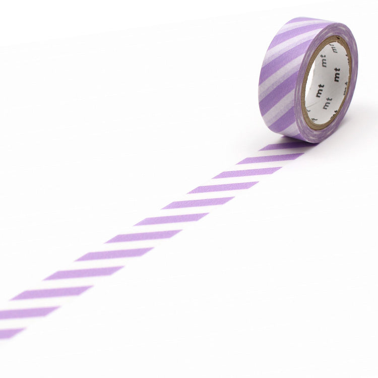 MT Deko Washi Tape Streifen Flieder 2