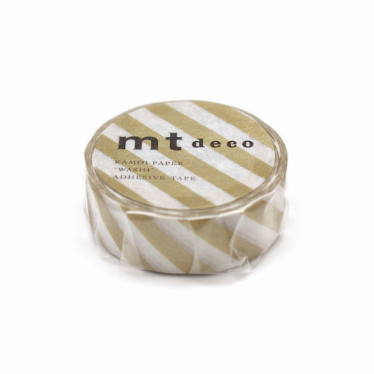 MT Deco Washi Tape Stripe Gold 2