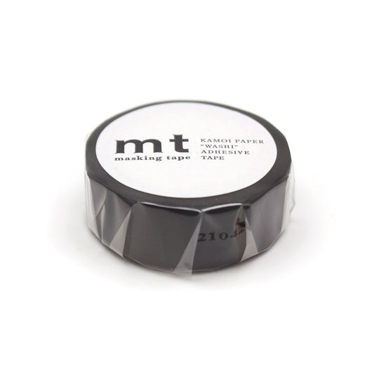 MT Basic Washi Tape Mattschwarz 7m