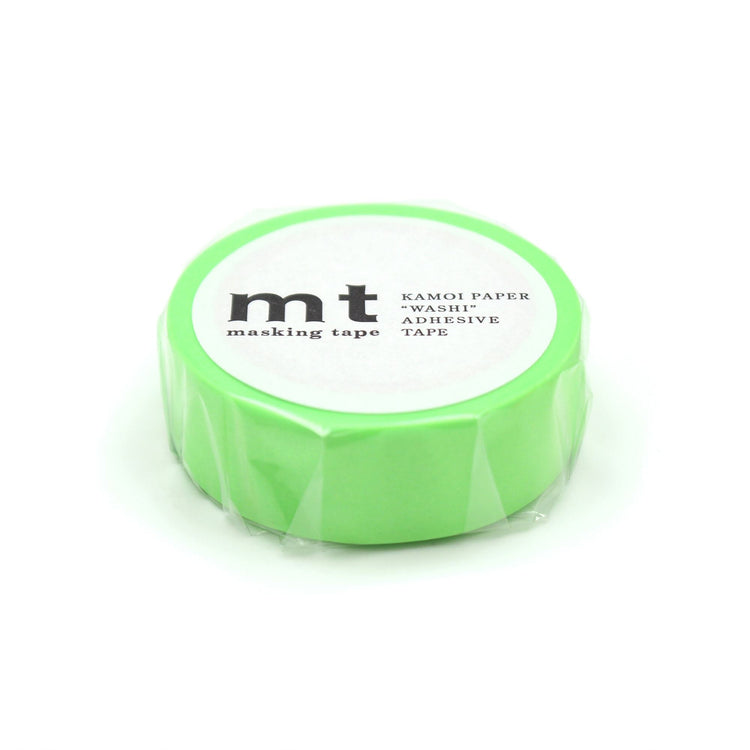 MT Basic Washi Tape Shocking Green 7m