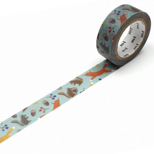 MT EX Washi Tape Embroidery Fox And Squirrel