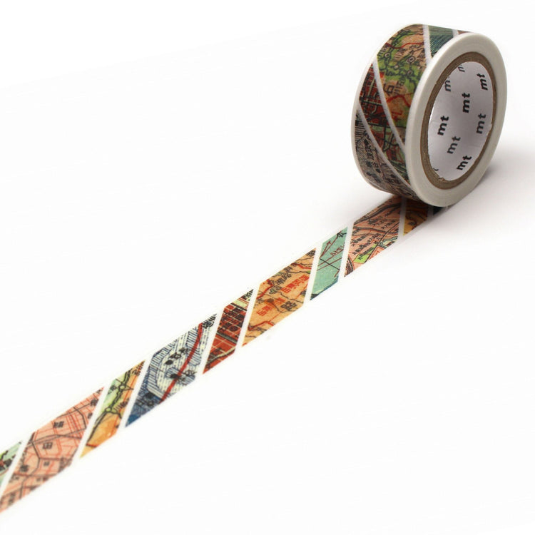 MT EX Washi Tape Map Stripes