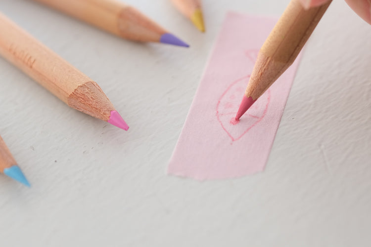 MT Kaku Kaku "Write And Draw" Washi Tape - Pastel Pink