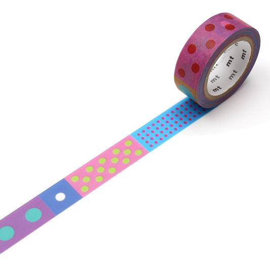MT x Kapitza Washi Tape Polka Dot Vivid