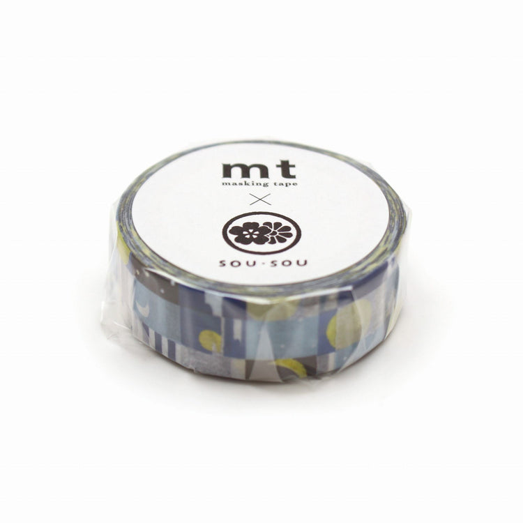 MT x SOU・SOU Washi Tape Mond und Sterne