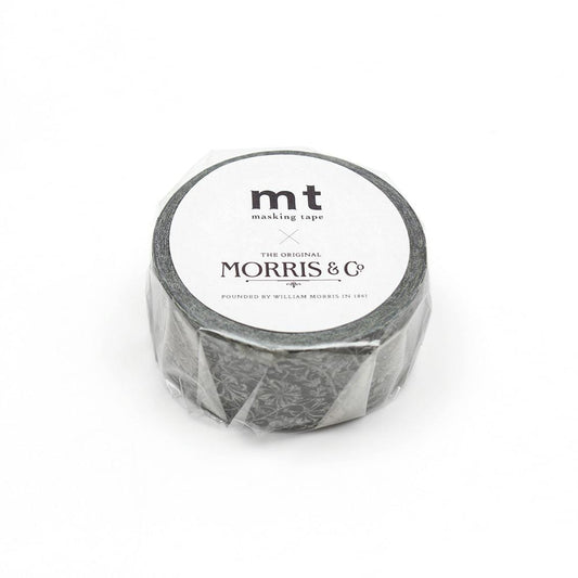 MT x William Morris Washi Tape Pure Honeysuckle & Tullip Black ink