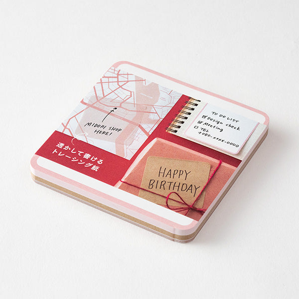 Midori Sticky Notes Pickable Pink