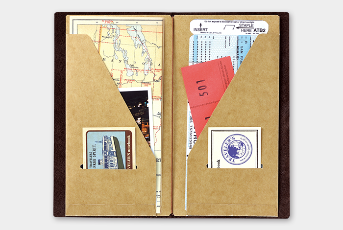 Traveler&#39;s Notebook Refill 020 (Regular Size) - Kraft Paper Folder | Washi Wednesday