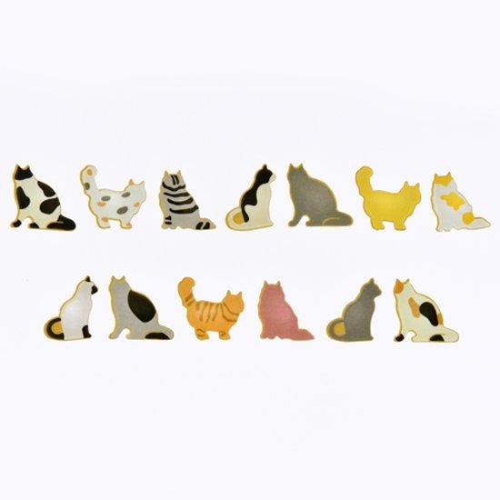 Bande Washi Roll Sticker Cat Shaped Cookie