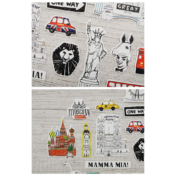 Suatelier Travel Luggage Sticker Pack - Some Place