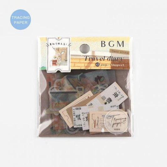 BGM Travel Diary / Town Tracing Paper Seal