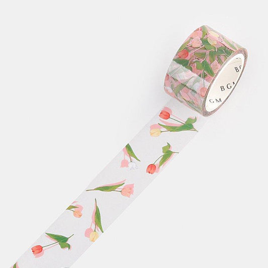 BGM Flower Pink Pet Washi Tape