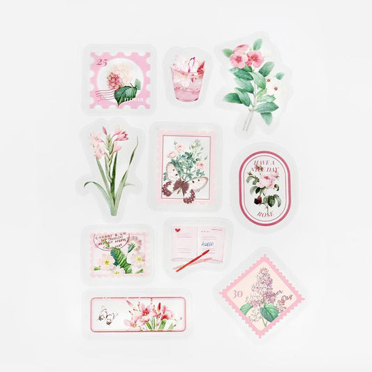 BGM Pink Garden Post Office Clear Seal
