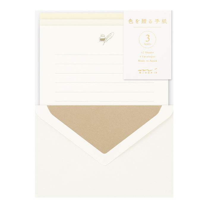 Midori Letter Set Gift Color - White