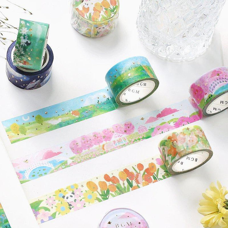 BGM Little World Galaxy Island Washi Tape